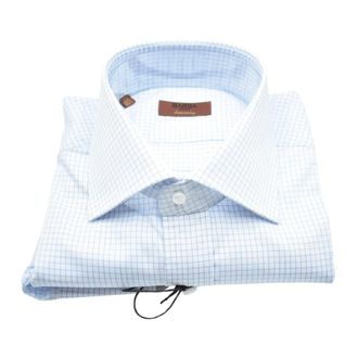 Barba Heren, Overhemden, Blauw, Maat: XL