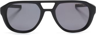Dita Eyewear pilot-frame logo sunglasses - unisex - Acetate - 52 - Black