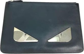 Fendi Pre-owned Leather fendi-bags - Dames - Vintage Tassen - Zwart - ONE Size - Leer - Vintage