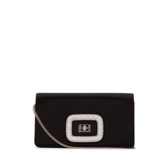 Roger Vivier Viv Choc Jewel Mini Bag in Satin