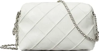 Tory Burch Fleming Soft Leather Crossbody Bag in Blanc at Nordstrom
