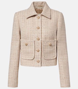 Elie Saab Sequined tweed jacket