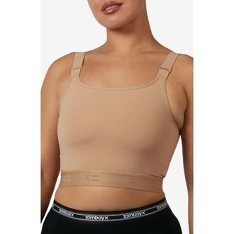 TomboyX Compression Plus Crop Top in Chai at Nordstrom, Size X-Small