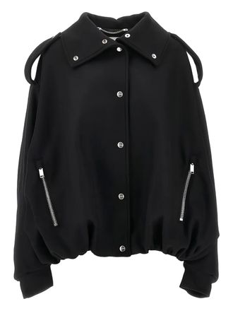 Halfboy button bomber jacket - women - Wool - S - Black