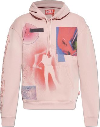 Diesel Hombre, Sudaderas, Rosa, Talla: 3XL