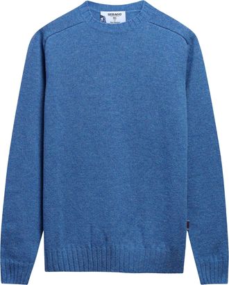 Sebago Relaxed Fit Crew Neck Sweater with Ribbed Details