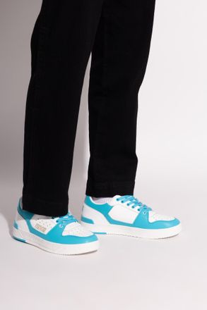 Versace Jeans Couture Sports Shoes With Printed Logo, Mens, Blue