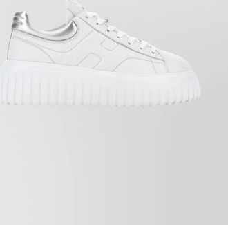Hogan low-top sneakers with round toe design