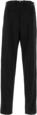Saint Laurent Mens Tuxedo Trousers Black Wool