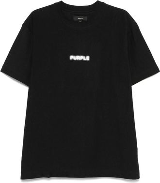 Purple Logo-print T-shirt