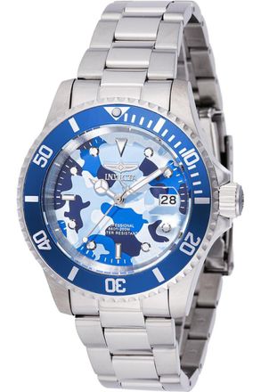 Invicta Pro Diver 48570 Heren Horloge - Quartz Uurwerk - Roestvrij Staal met blauwe Wijzerplaat - 40mm