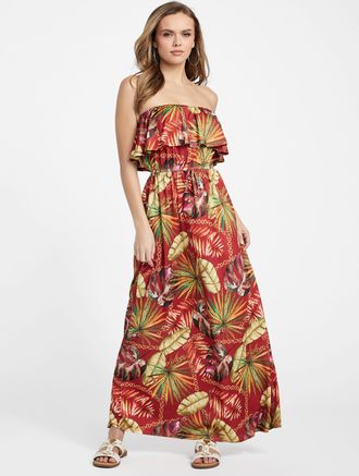 Guess Hillarie Printed Maxi Dress