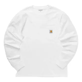 Carhartt Work in Progress Long Sleeve T-Shirt White I030437-02-XX
