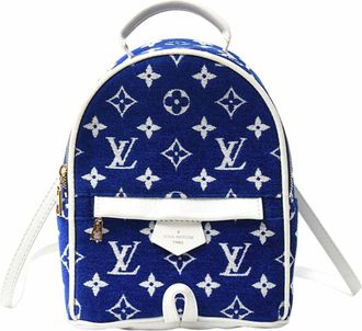 Louis Vuitton Blue Monogram Backpack (Pre-Owned)