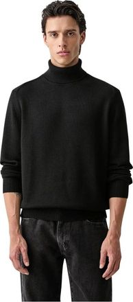 A|X Armani Exchange Turtleneck Trui - Heren - Truien - Zwart - Maat: 2XL Katoen