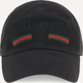 Gucci Cappello da Baseball in cotone con ricamo Man S