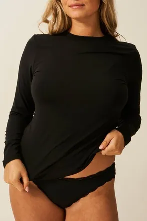 Stripe and Stare Underlayer Top in Black at Nordstrom, Size X-Small Uk