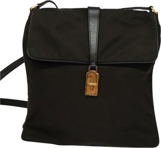 Prada Re-Nylon Khaki Nylon Shoulder Bag (Pre-Owned)