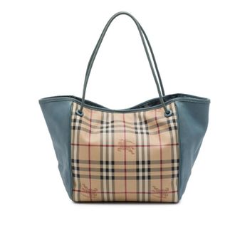 Burberry Pre-owned Burberry Small Haymarket Check Coated Canvas and Calfskin Canterbury Tote Ladies D00BKXG4HYIRO8F2