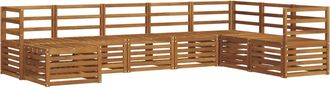 vidaXL Conjunto De Sof&aacute;s De Exterior 8 Uds. Natural Vidaxl
