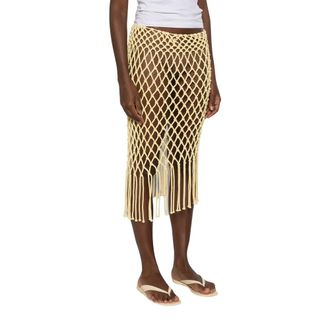 Frankie Shop Midi Skirts - Dames - Rokken - Geel - Maat: Xs/S