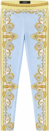 Versace Baroque Print Golden Scrolls Leggings