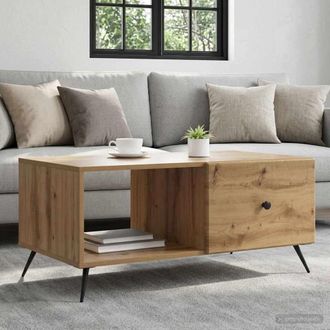 vidaXL Vidaxl Tavolino Da Salotto Rovere Artigianale 90 X 50 X 40 Cm