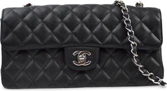 Chanel 2009 East West shoulder bag - women - Caviar Leather - One Size - Black