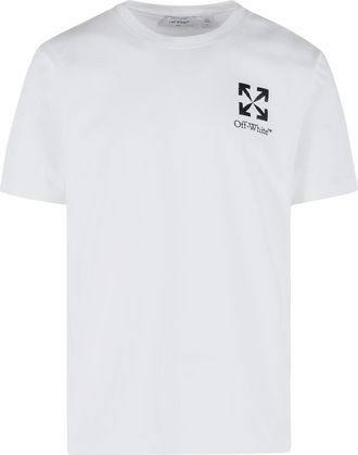 Off-white Camiseta de algod&oacute;n blanca Small Arrow