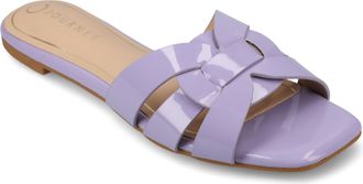 Journee Collection Womens Arrina Wide Width Flat Sandals