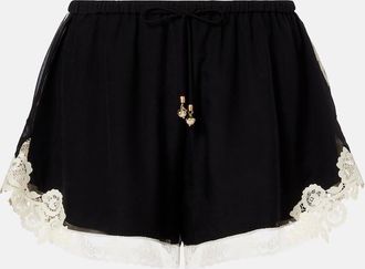 Zimmermann Roselight cotton and silk shorts