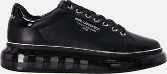 Karl Lagerfeld Mens Plexikonic Silver Logo Black Sneaker Trainer - Size: 11