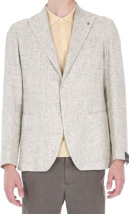 Tagliatore Montecarlo Textured Viscose-Cotton Blazer