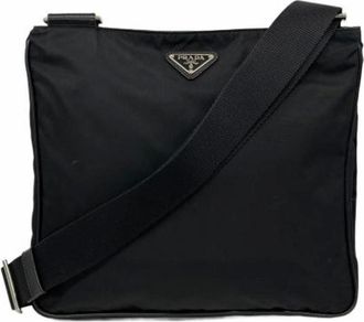 Prada unisex, Pre-owned, Zwart, Maat: ONE Size Nylon