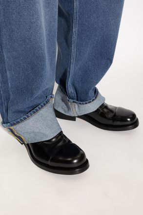 Bottega Veneta Rob Derby Shoes, Mens, Black