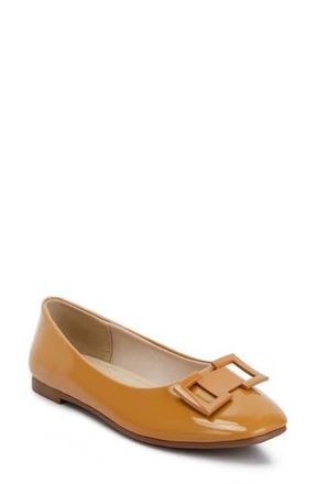 London Rag Nek Ballet Flat in Tan at Nordstrom Rack, Size 10