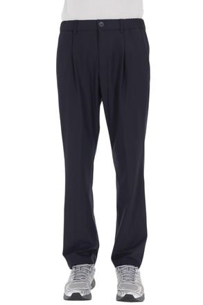 Herno Blue Technical Wool Drawstring Pants