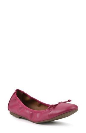 White Mountain Sunnyside II Ballet Flat - Wide Width in Super Pink/Smooth at Nordstrom Rack, Size 6