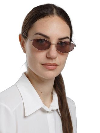 Ana Hickmann HI3231 Metal Frame Sunglasses - Rose gold