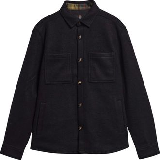 Barbour Marltown Tailored Wool-Blend Overshirt - Shirts - Hombre - Azul - L