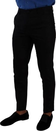 Dolce & Gabbana Virgin Wool Trousers - Black
