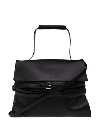 Moschino Nappa Leather Belted Shoulder Bag