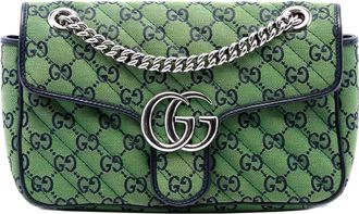 Gucci Pre-owned Gucci Medium GG Marmont Matelasse Diagonal GG Canvas Shoulder Bag Ladies MUA3ILDGLR4D2VMN