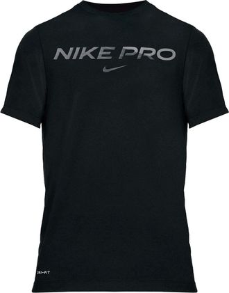 Nike Nike Pro DA1587 Mens Fitness Shirt Training Top Colour: Black, Size: M, Item:-011 Black/Iron Grey, -011 black / iron grey, M