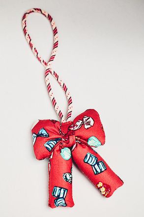 Vera Bradley Plush Puffy Bow-Shaped Bag Charm
