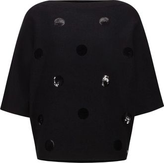 Joseph Ribkoff 263942 11 Top - Dames - Ronde hals truien - Zwart - S - Truien & Vesten