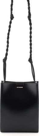 Jil Sander Black Leather Small Tangle Crossbody Bag