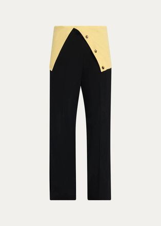 Loewe Removable-Flap Wool-Cotton Trousers