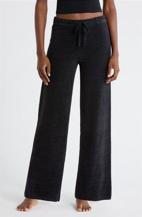 Barefoot Dreams CozyChic Ultra Lite Tie Waist Relaxed Pants in Black at Nordstrom, Size X-Large