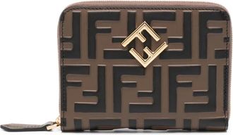 Fendi medium FF Diamonds wallet - Brown
